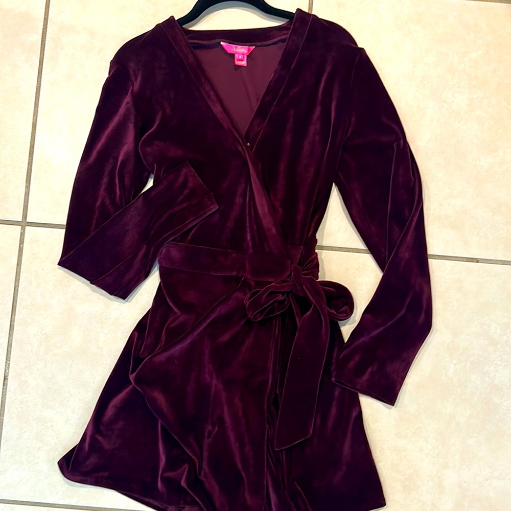 Lily Pulitzer Velvet Romper Wrap